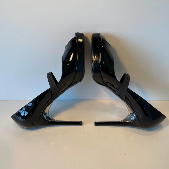 Ruthie Davis Black Mary Jane 4.5" High Heels Pumps US 10 - Picture 7 of 9